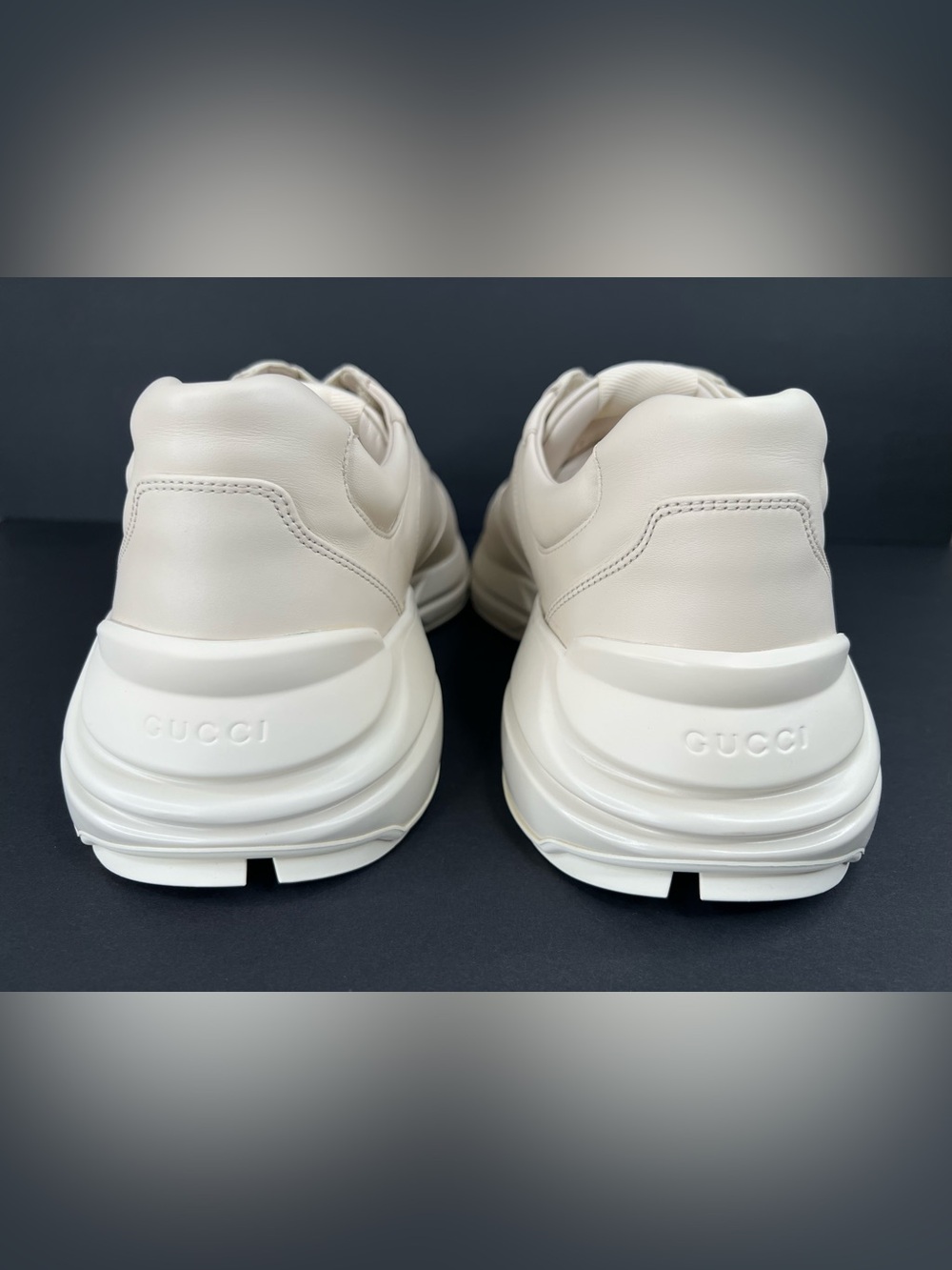 Gucci Rhyton GG Logo Ace Men Leather Sneakers UK 13 - US 13.5 - EU 47 - Picture 6 of 11